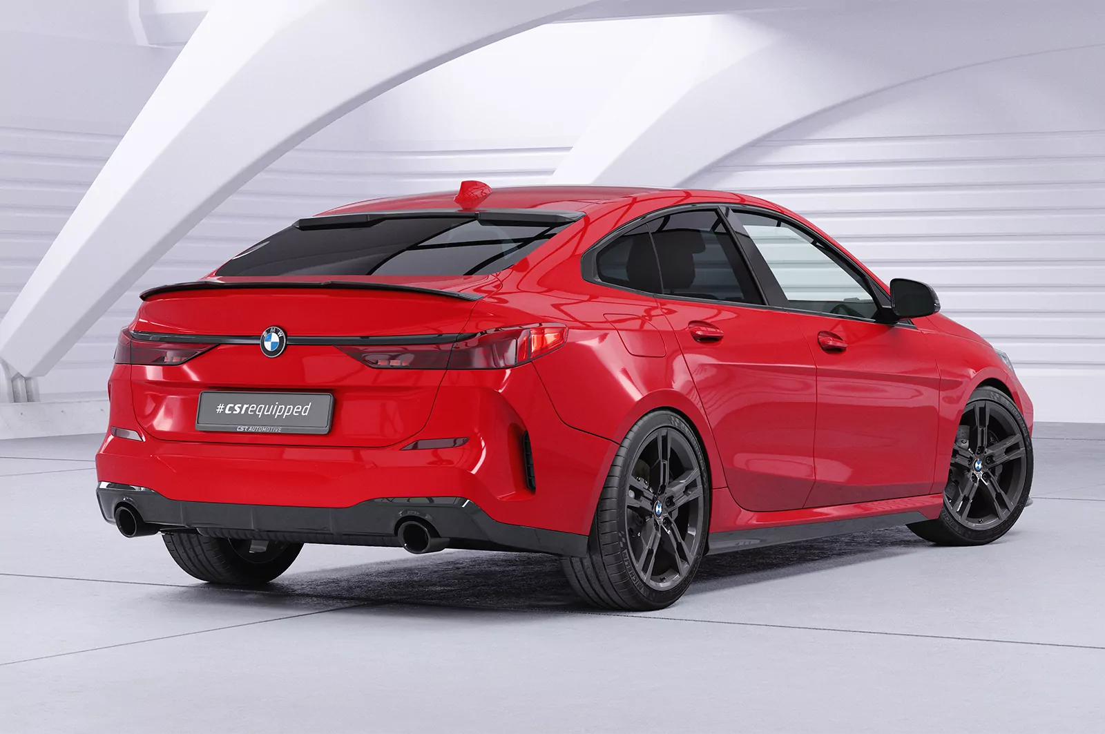 Heckflügel mit ABE für BMW 2er (F44) Gran Coupe HF870 Schwarz Strukturiert