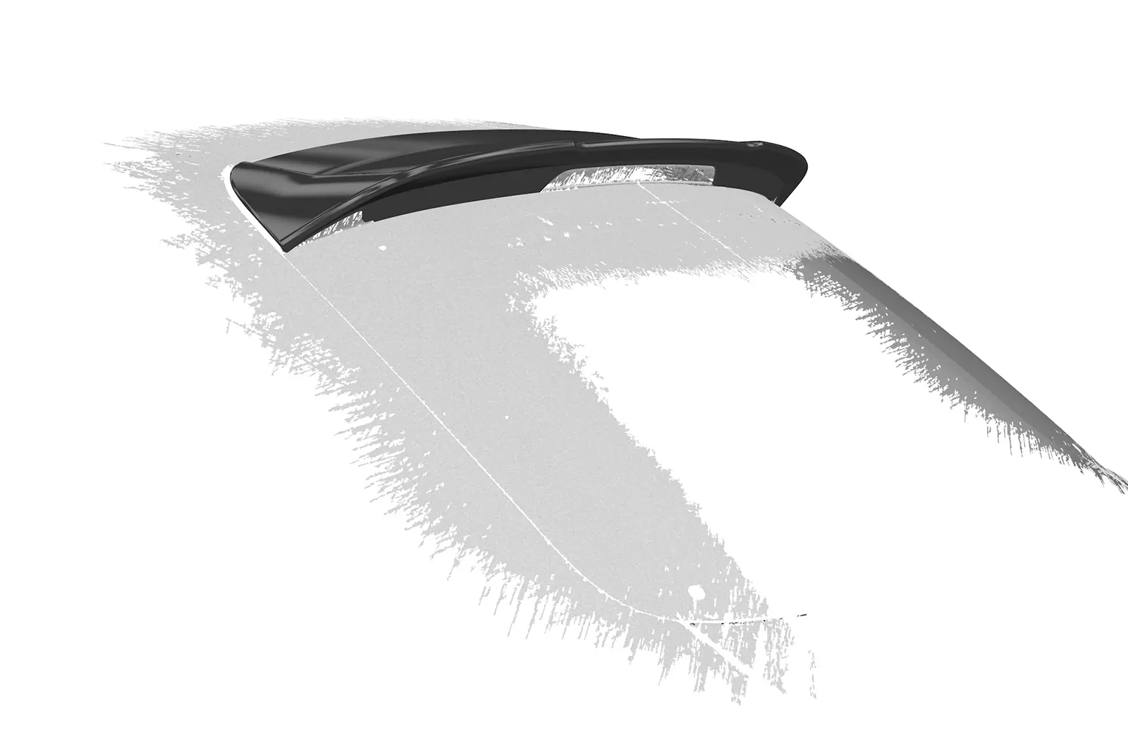 Heckflügel mit ABE für Audi A4 B8 (Typ 8K) Avant HF968 Schwarz Strukturiert