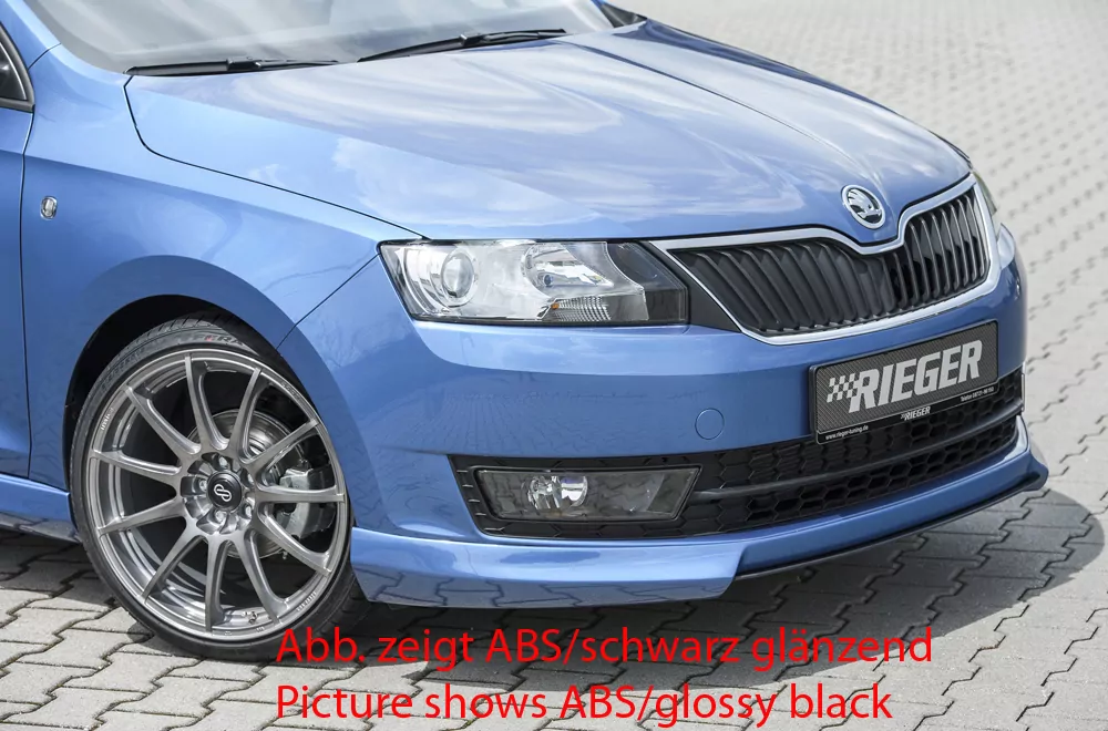 Rieger Spoilerschwert für Skoda Rapid (NH) | Spaceback 05.17- (ab Facelift) für Spoilerlippe 79020