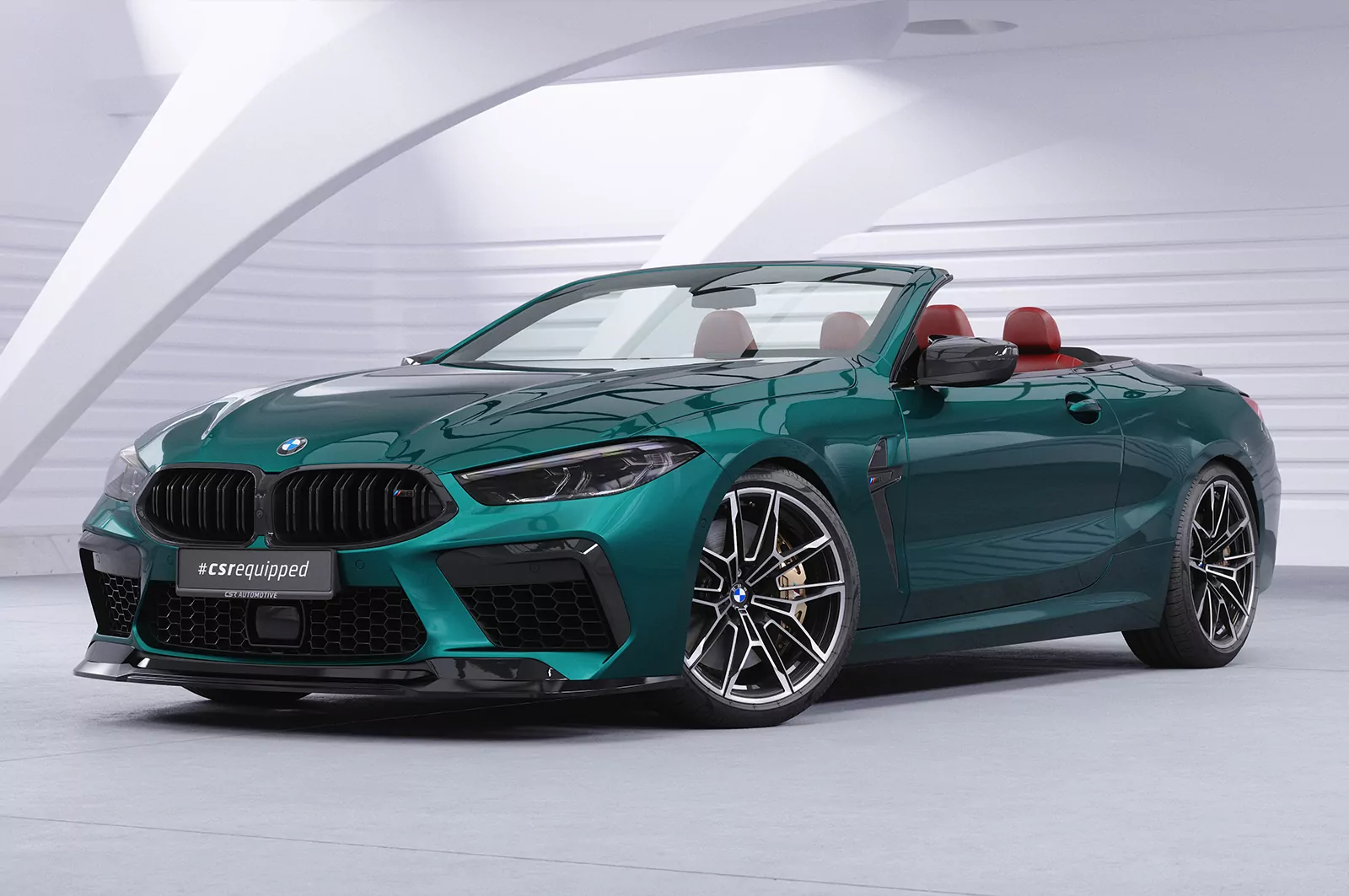 Cup-Spoilerlippe mit ABE für BMW M8 Competition (G14/G15/G16) CSL508 Schwarz Strukturiert
