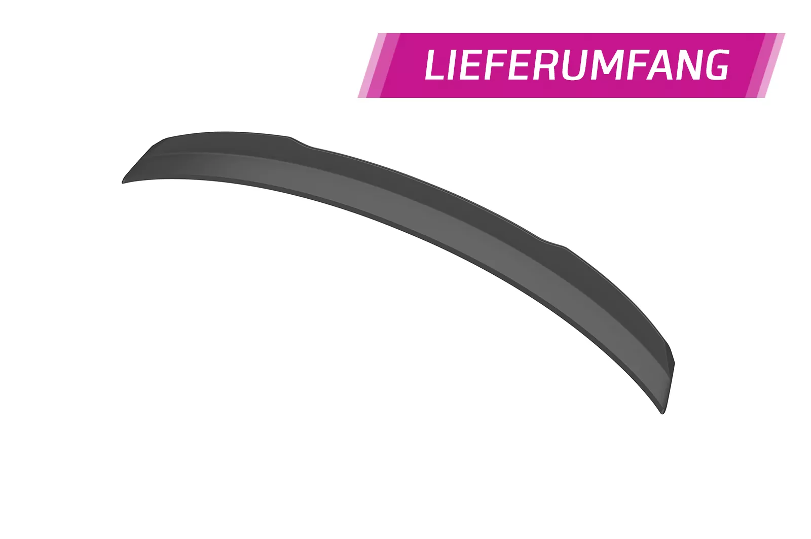 Heckflügel mit ABE für Audi S1 (8X) Sportback HF100 Schwarz Strukturiert