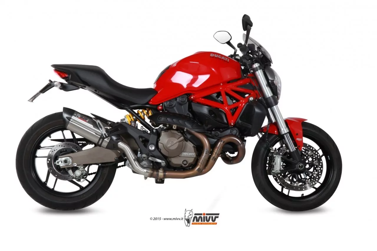 MIVV SUONO In Edelstahl Für DUCATI MONSTER 821 15-