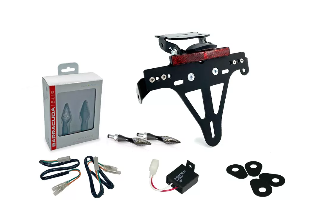 Kennzeichenhalter-Blinker-Kit X-LED (vorne + hinten) für Kawasaki Z800 ab Modelljahr 2013