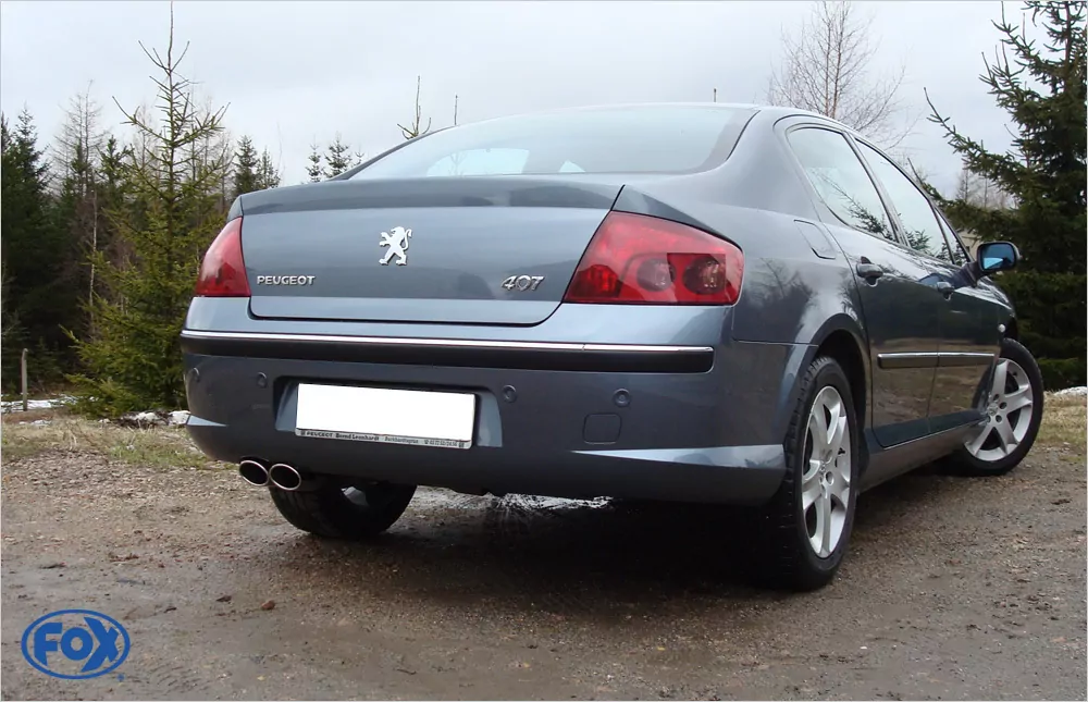 Peugeot 407 - 2,0l 16V  Endschalldämpfer - 2x106x71 Typ 33