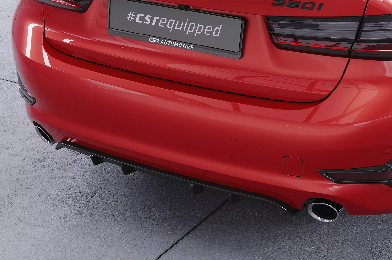 Heckansatz für BMW 3er Limousine und Touring (G20/G21) HA278 Strukturiert (schwarz matt)