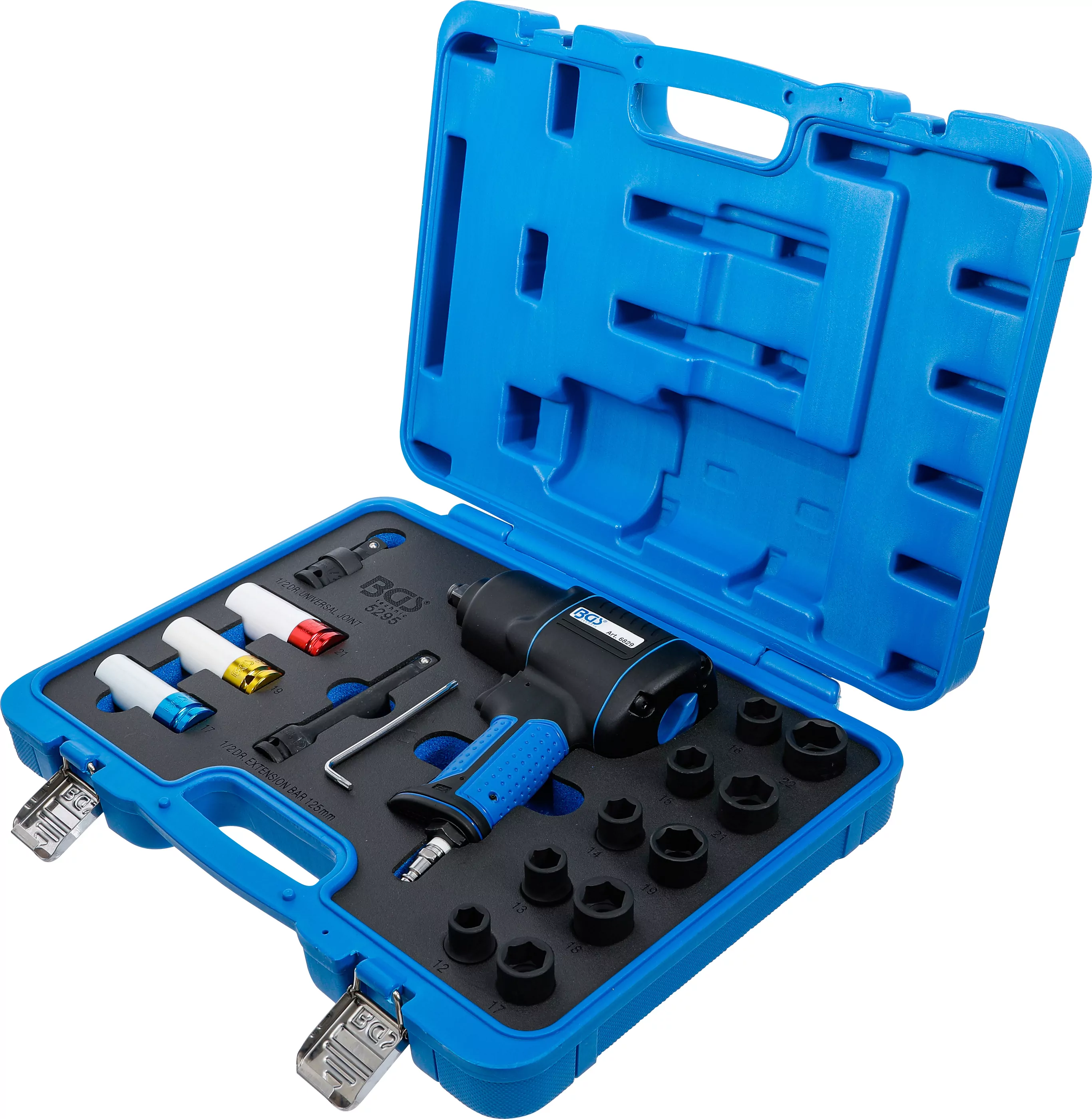 Druckluft-Schlagschrauber- & Kraft-Steckschlüssel-Satz | 12,5 mm (1/2") | 1200 Nm | 16-tlg.