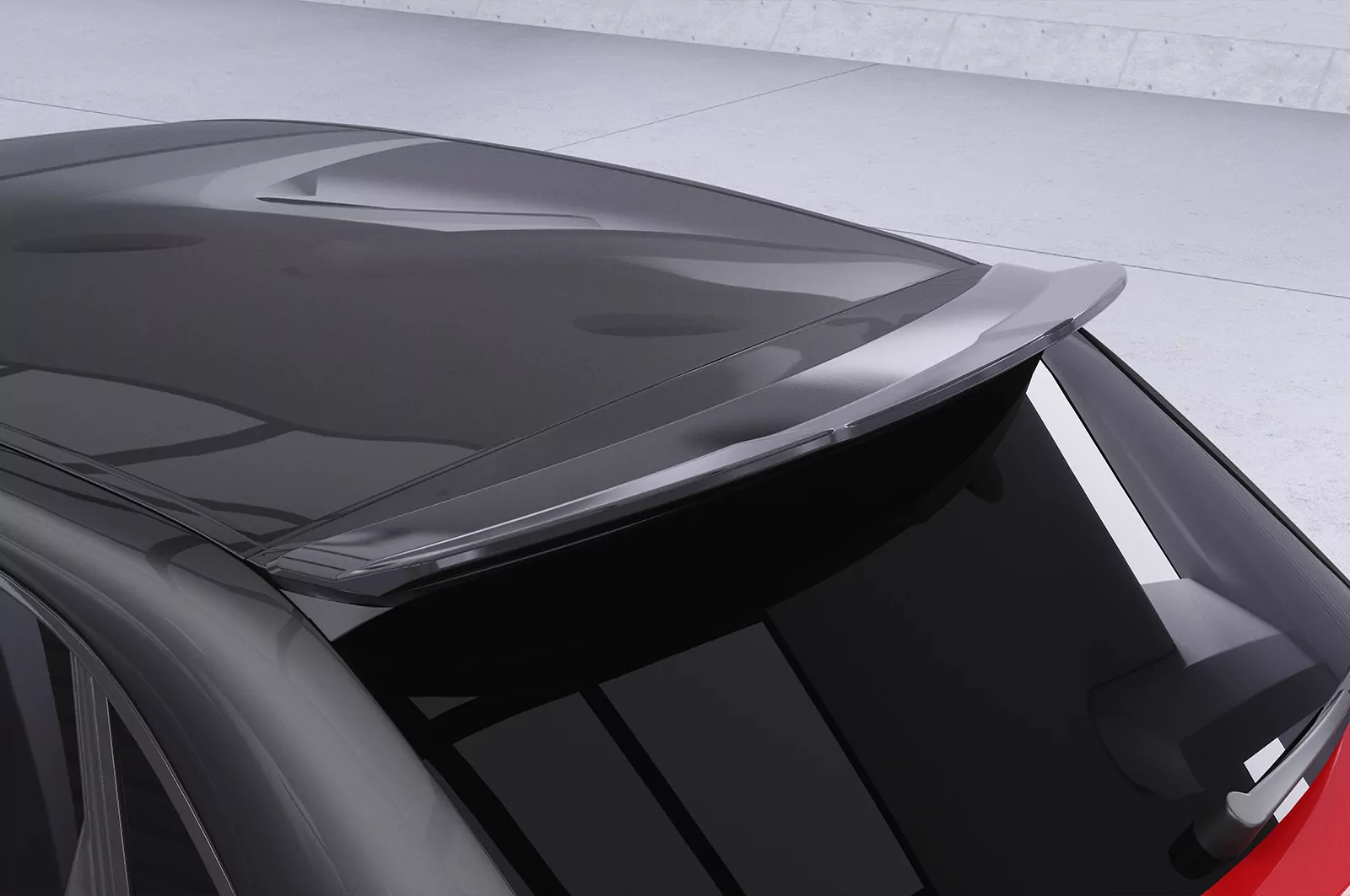 Heckflügel mit ABE für Audi A1 (8X) S-Line HF039 Schwarz Strukturiert