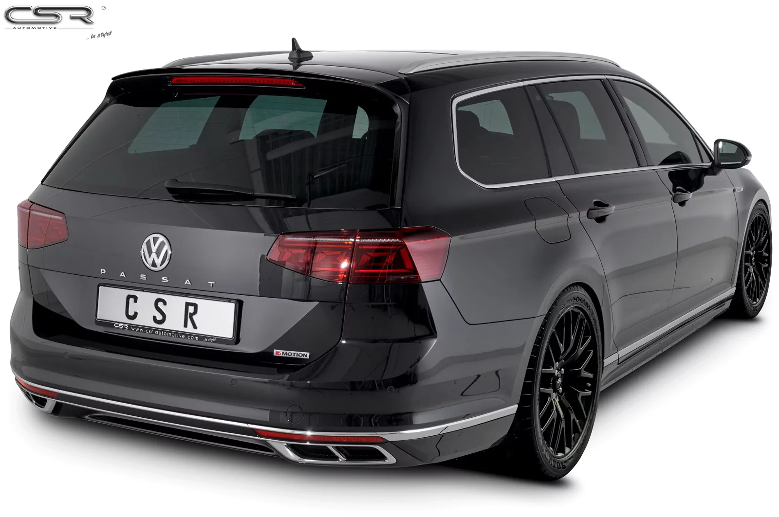 Heckflügel mit ABE für VW Passat B8 Typ 3G Variant HF609-M Carbon Look (matt)