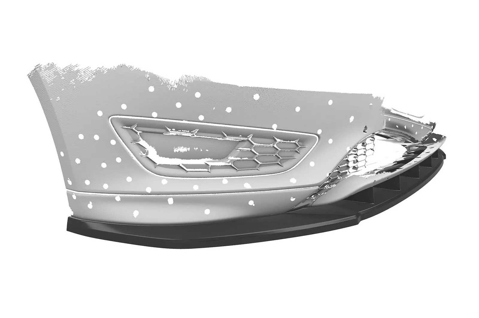 Cup-Spoilerlippe mit ABE für Ford Focus MK3 ST-Line CSL478-M Carbon Look (matt)