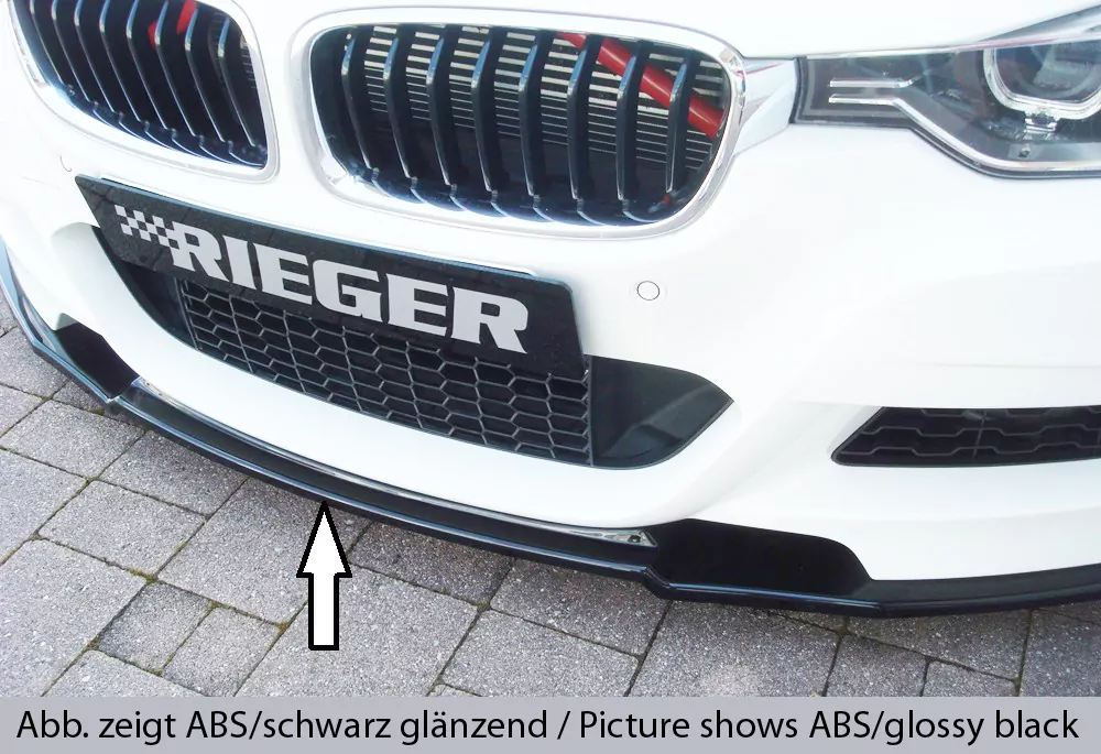 Rieger Spoilerschwert für BMW 3er F30  (3L) | Lim. 07.15- (ab Facelift) LCI nur für M-Paket-Frontschürze