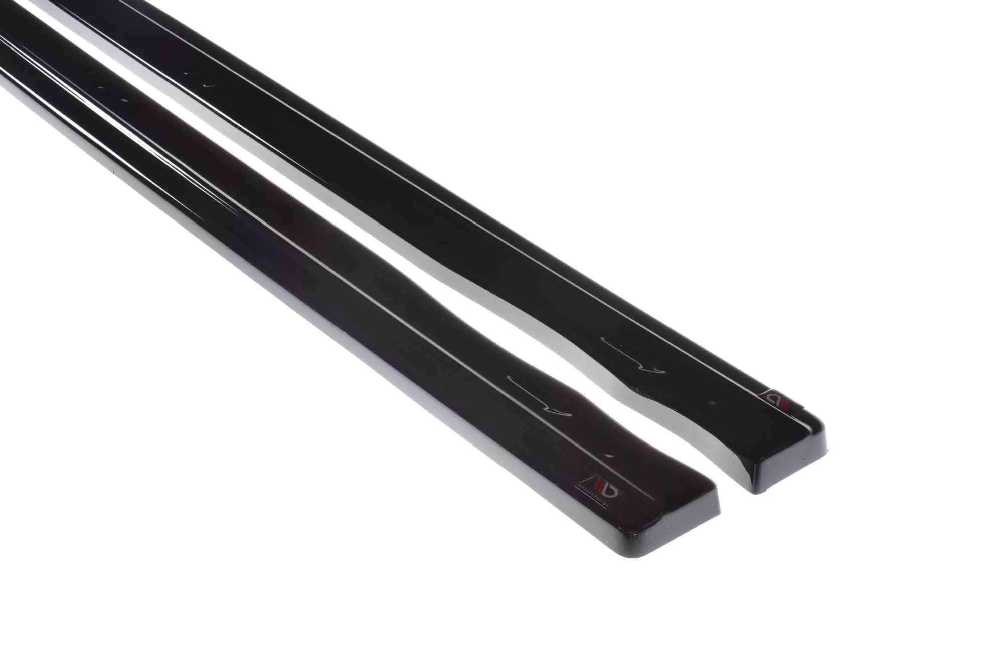 Seitenschweller Ansatz Cup Leisten Passend Für MINI COOPER S MK3 Vor Facelift 3-Türer (F56) Schwarz Hochglanz