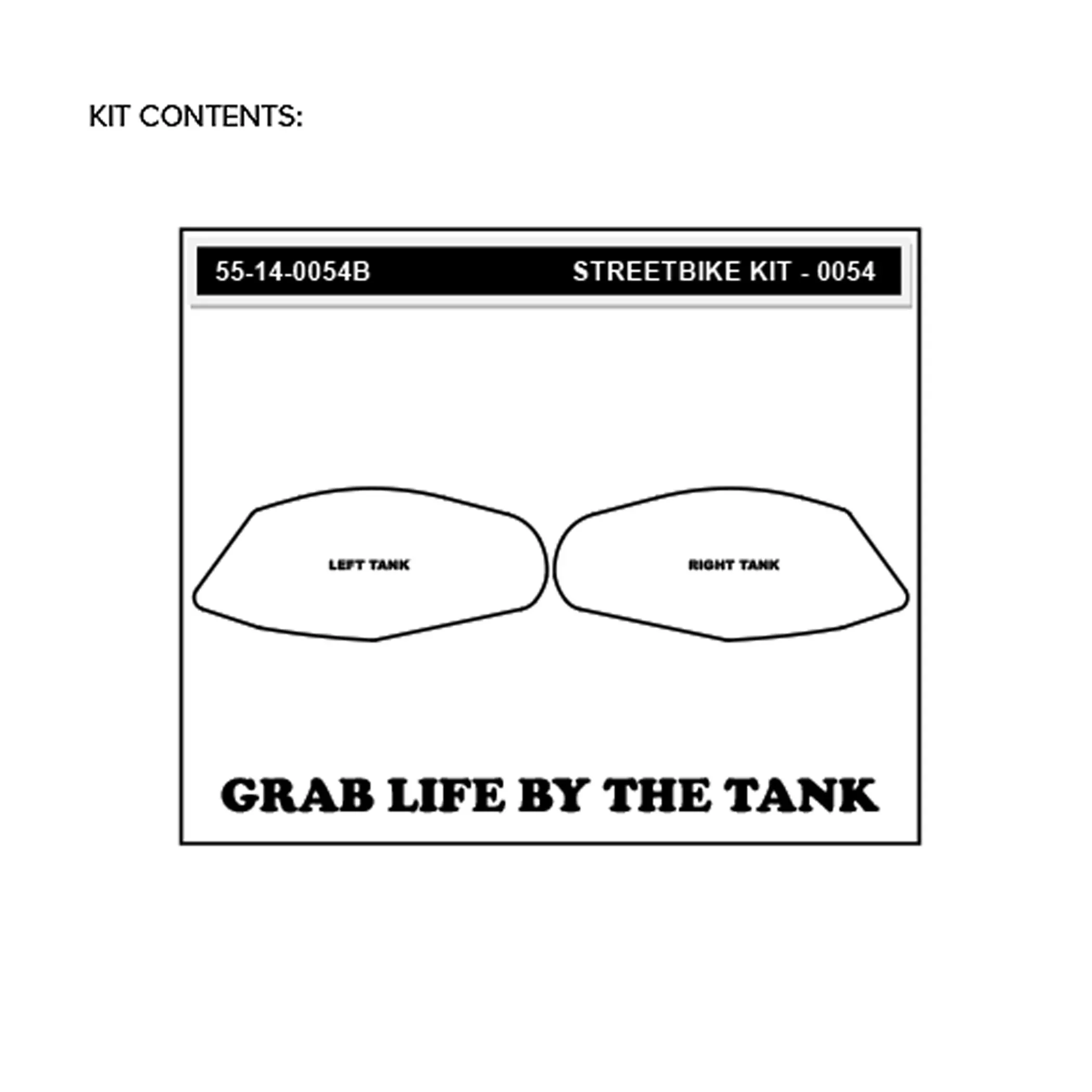 Stompgrip Traction Pad Icon für Suzuki GSX-R 750 08-10 Schwarz