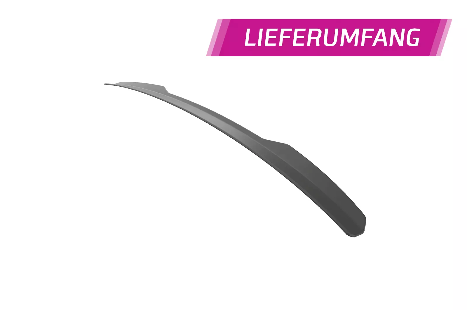 Heckflügel mit ABE für Audi A7/S7/RS7 (C8) Sportback HF860 Schwarz Strukturiert