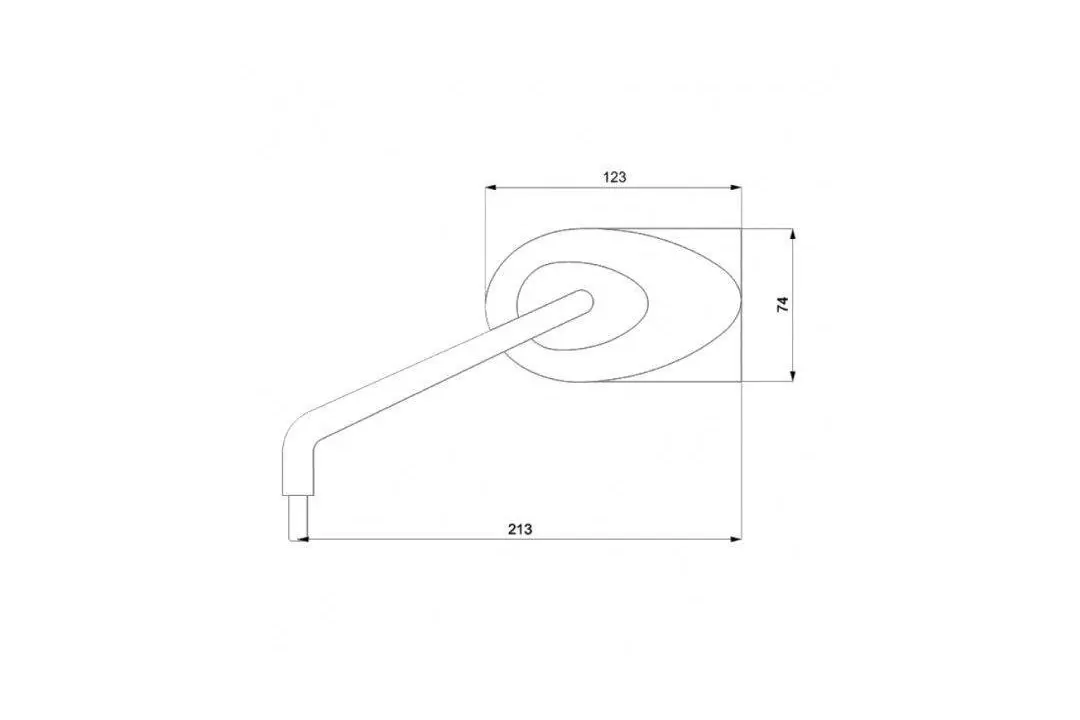 Barracuda Lenkerspiegel STONE B-LUX universell schwarz