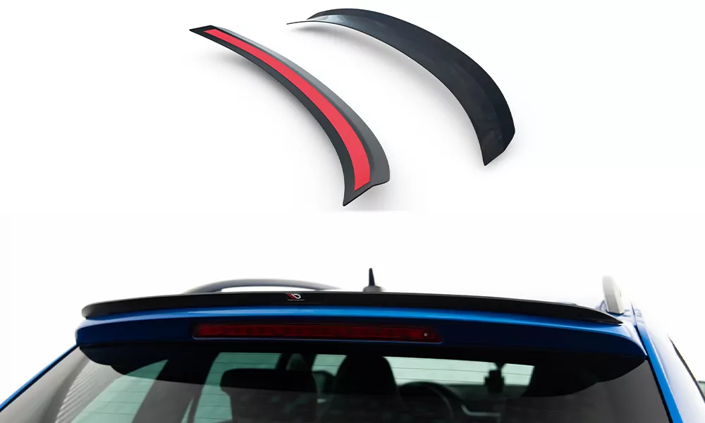 Spoiler CAP Passend Für Passend Für SKODA OCTAVIA 3/3FL RS Kombi Schwarz Hochglanz Schwarz Hochglanz