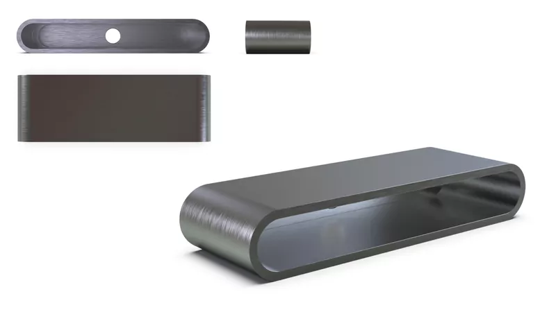 HIGHSIDER pro Weld-In Housing Black CNC, For Stripe Run (1pc)