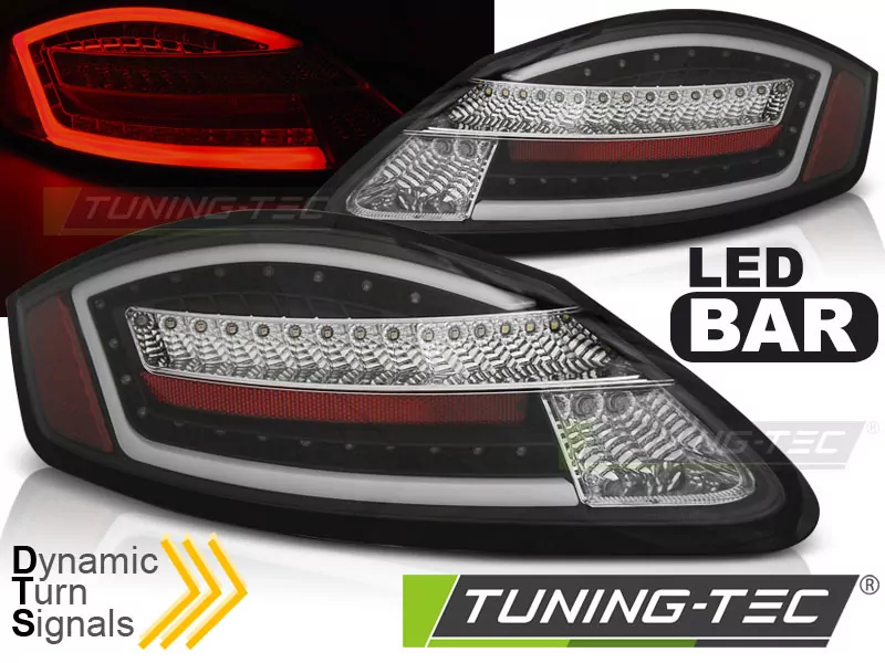 Led Tail Lights Black Seq Fits Porsche Boxster / Cayman 987 05-08