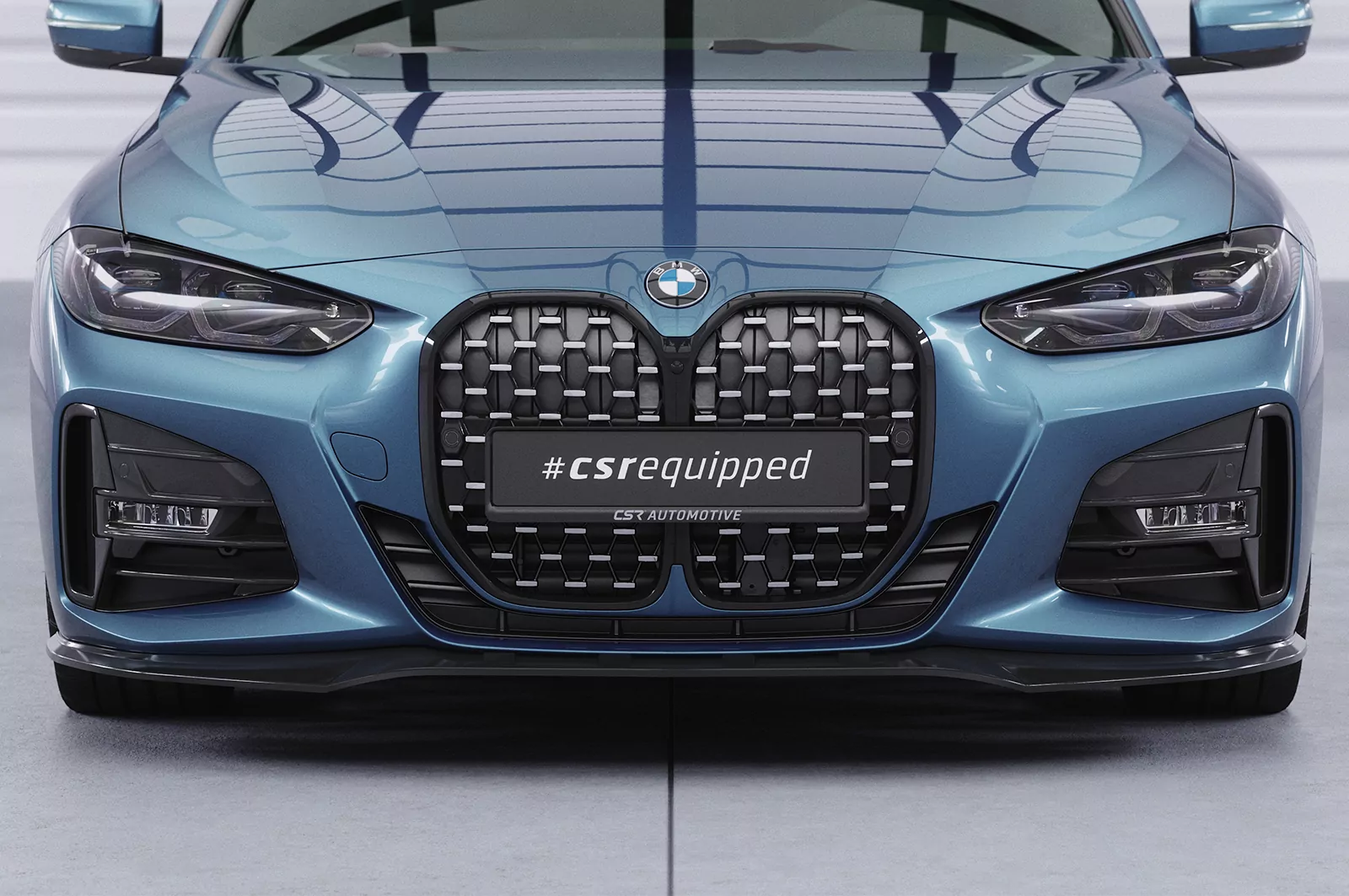 Cup-Spoilerlippe mit ABE für BMW 4er (G22/G23) M-Paket und M440 CSL524 Schwarz Strukturiert