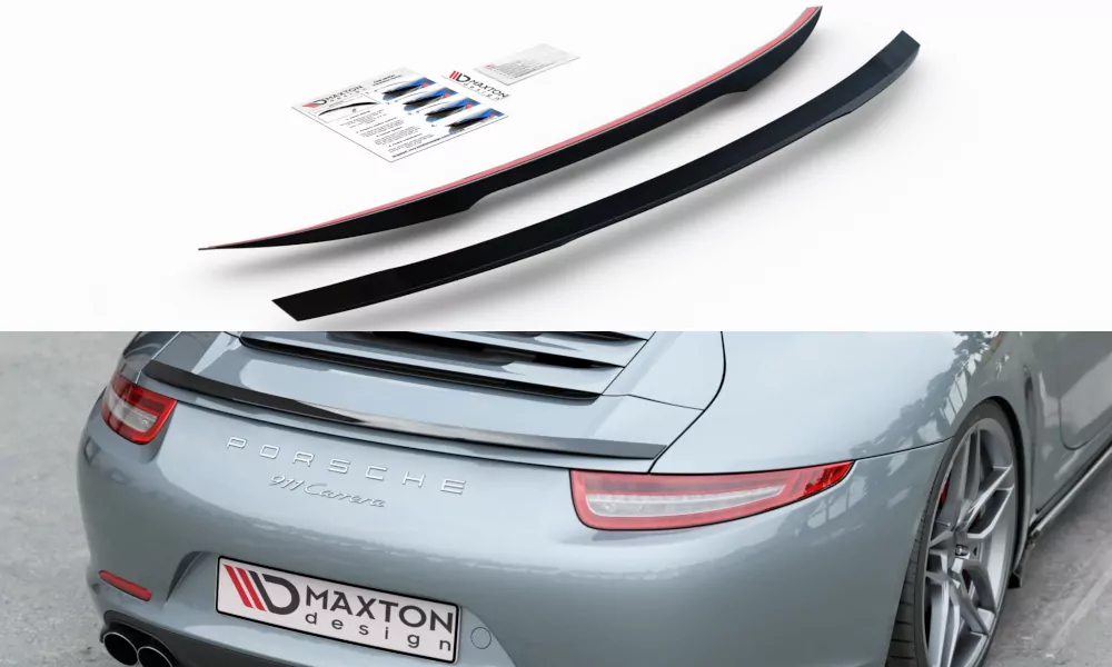 Spoiler CAP Passend Für Porsche 911 Carrera 991 Schwarz Hochglanz