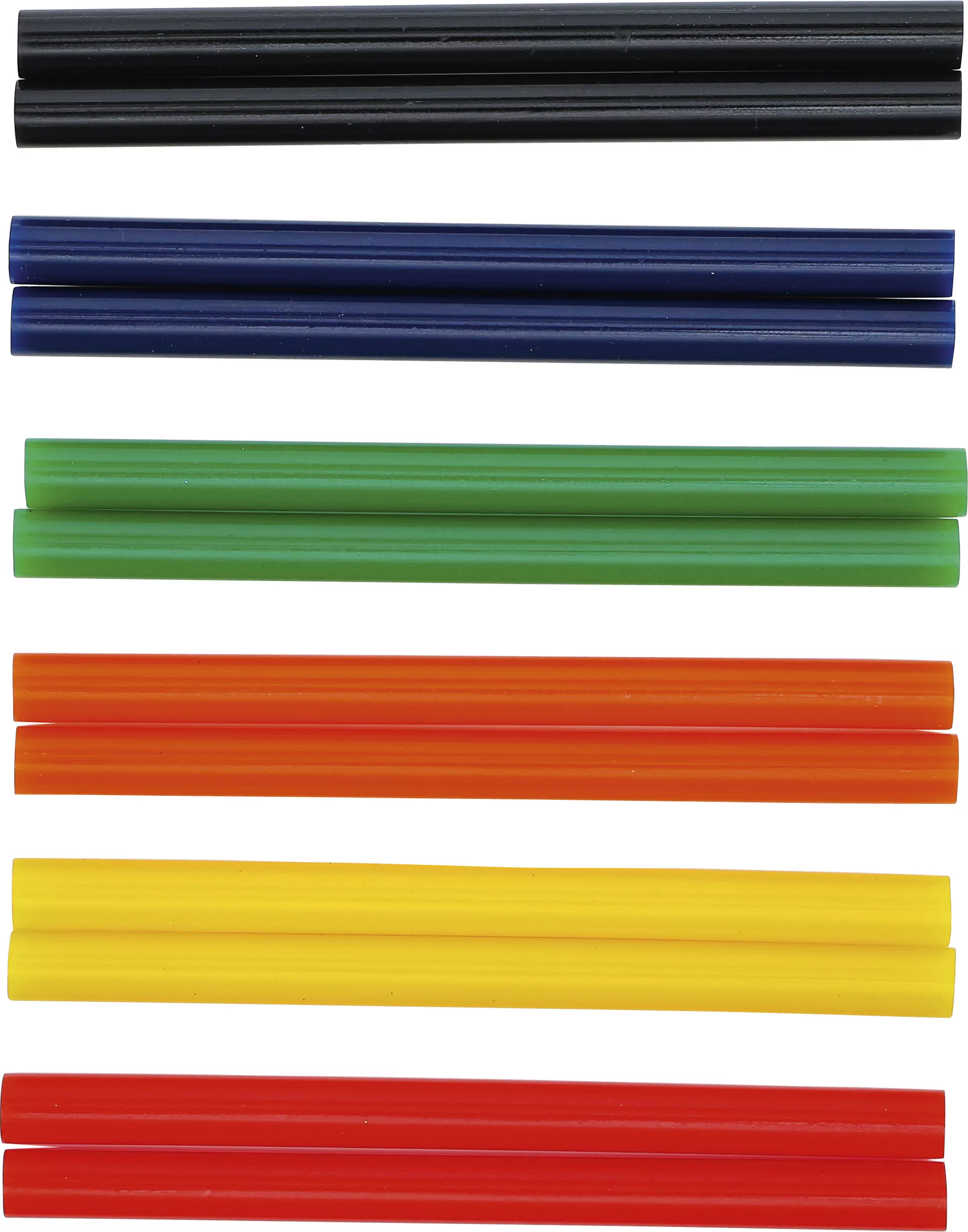 Heißklebe-Patronen | bunt | Ø 11 mm, 150 mm | 12-tlg.