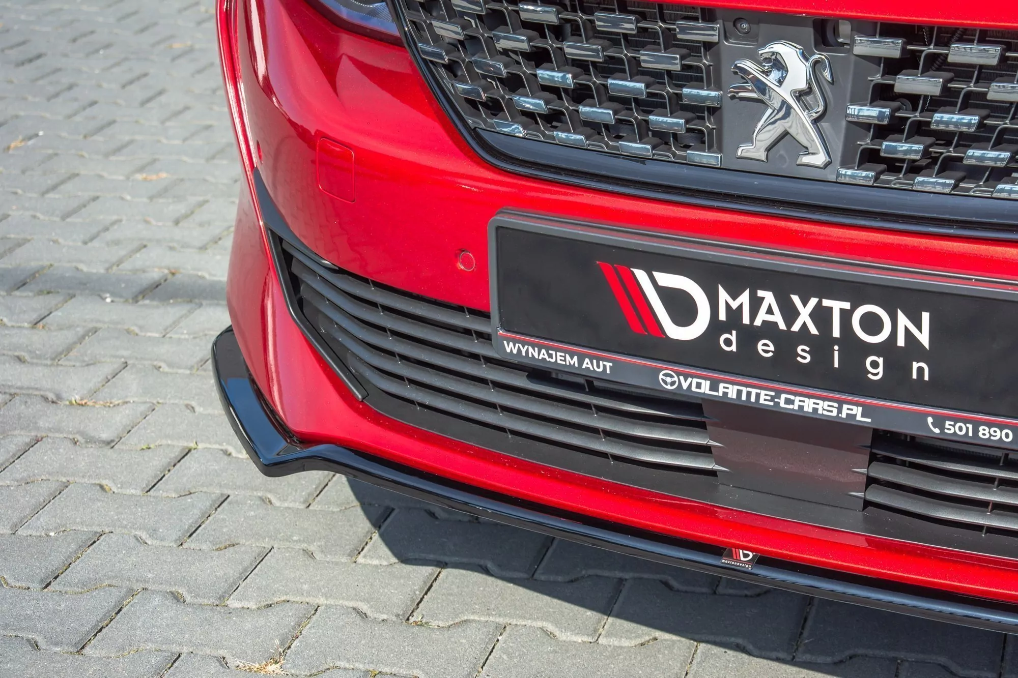 Front Ansatz Passend Für V.1 Passend Für Peugeot 508 Mk2 Schwarz Hochglanz Schwarz Hochglanz