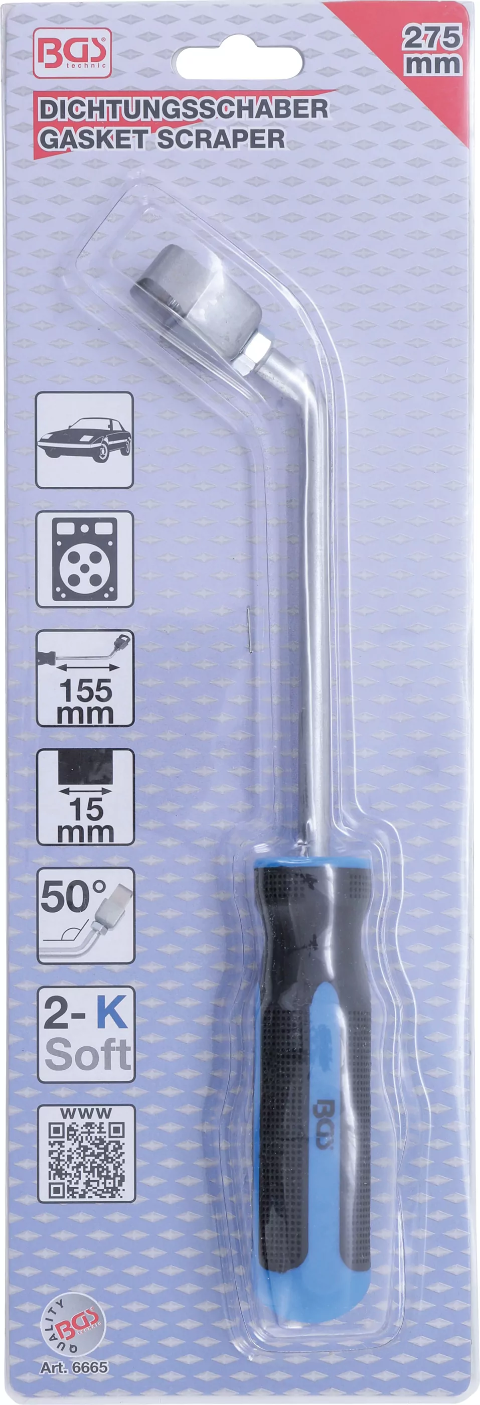 Dichtungsschaber | abgewinkelt | 155 mm