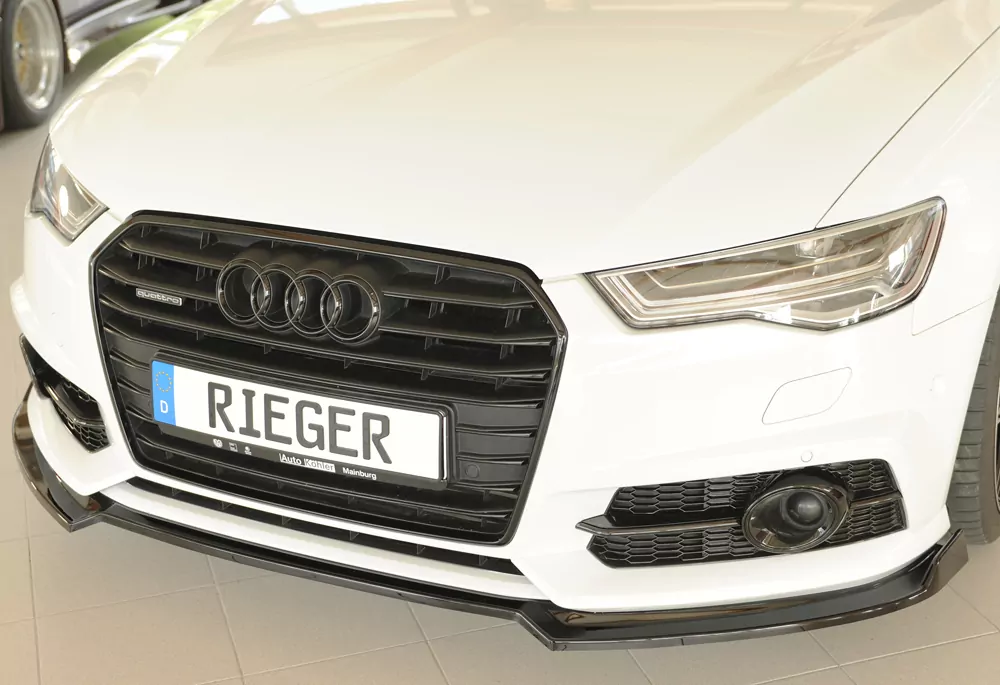 Rieger Spoilerschwert glanz schwarz für Audi A6 S6 (4G/C7) Lim. 09.14- (ab Facelift)
