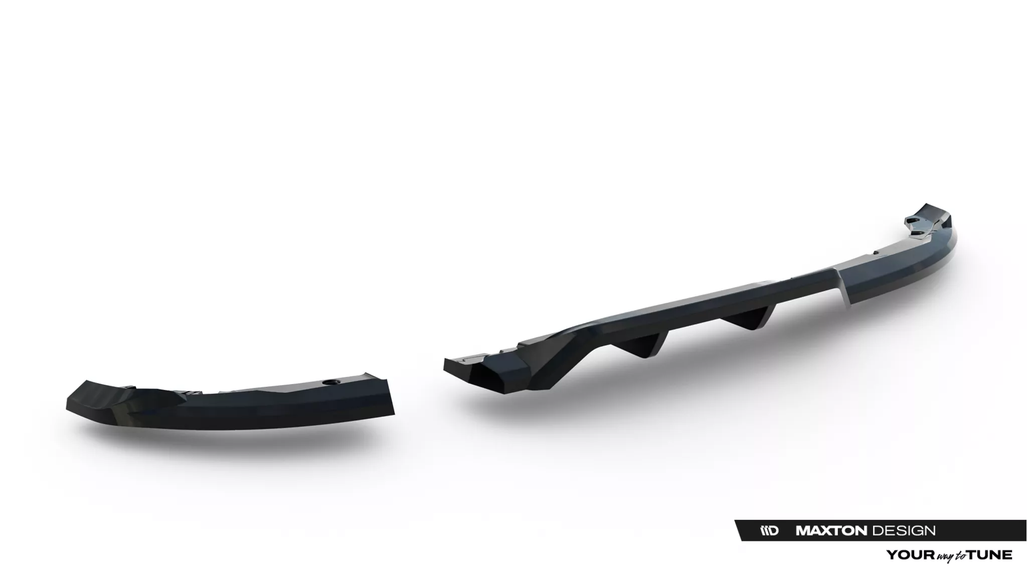 Mittlerer Cup Diffusor DTM Look Heck Ansatz Für Renault Clio Mk5 Facelift 