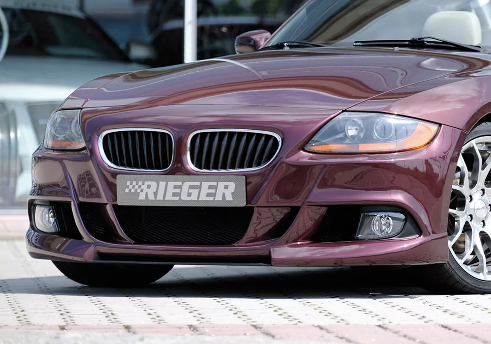 Rieger Spoilerstoßstange für BMW Z4 (E85) - Roadster 02.03-12.05 (bis Facelift) carbon optik