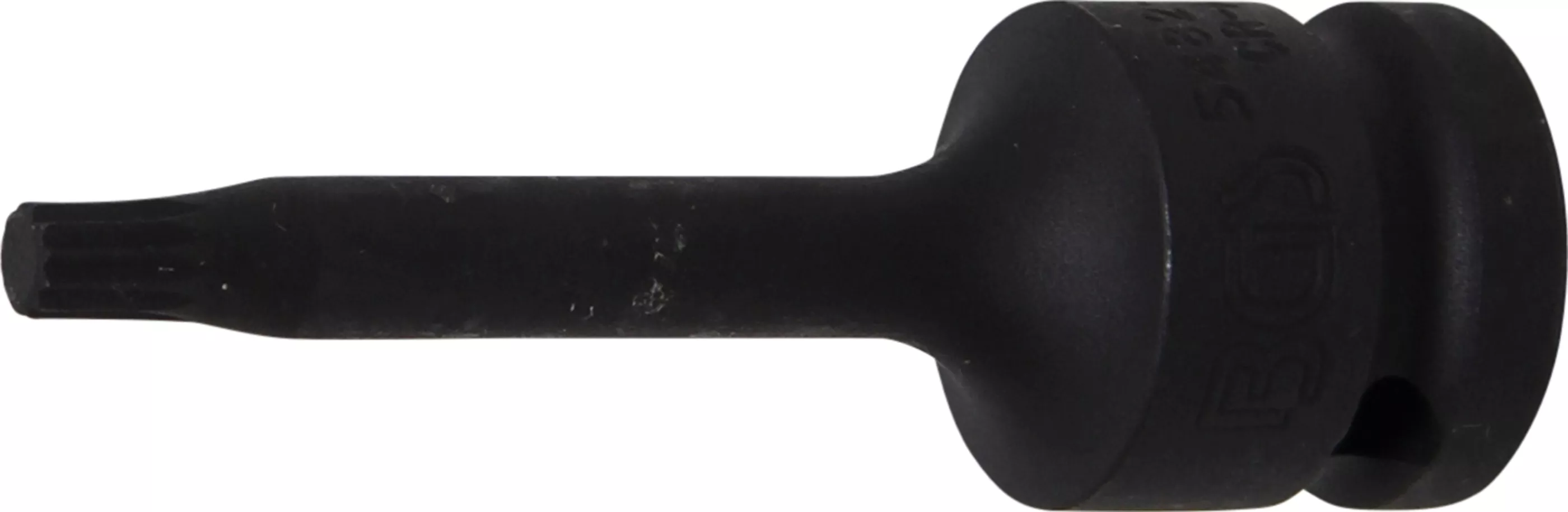 Kraft-Bit-Einsatz | Länge 75 mm | Antrieb Innenvierkant 12,5 mm (1/2") | Innenvielzahn (für XZN) M6