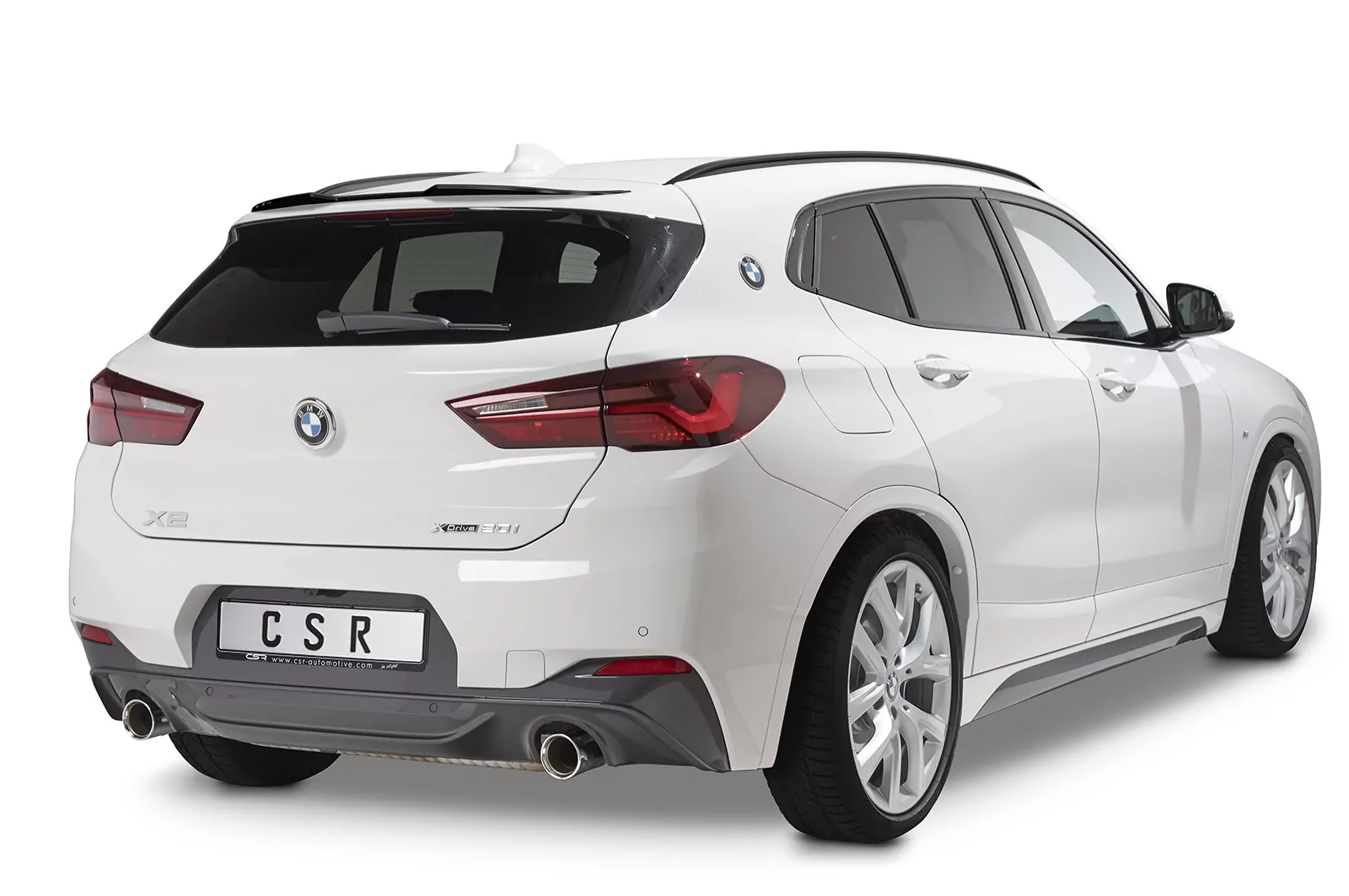 Heckflügel mit ABE für BMW X2 F39 HF847 Schwarz Strukturiert