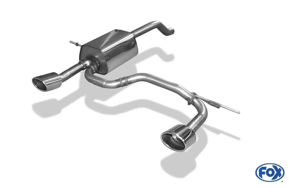 Renault Clio IV  Endschalldämpfer Ausgang rechts/links - 115x85 Typ 32 rechts/links