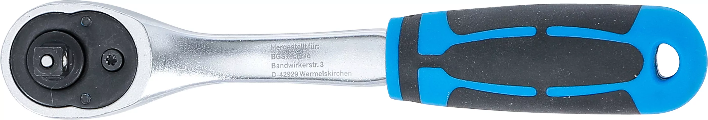 Umschaltknarre | feinverzahnt | Abtrieb Außenvierkant 6,3 mm (1/4")