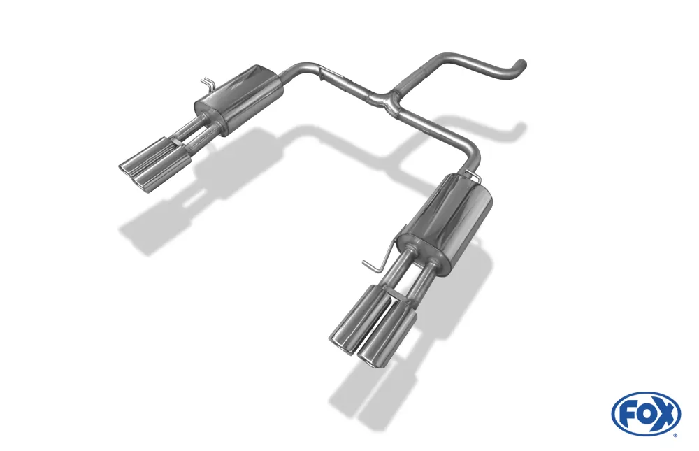 VW Bus T5/ T6  Endschalldämpfer Ausgang rechts/links - 2x88x74 Typ 33 rechts/links