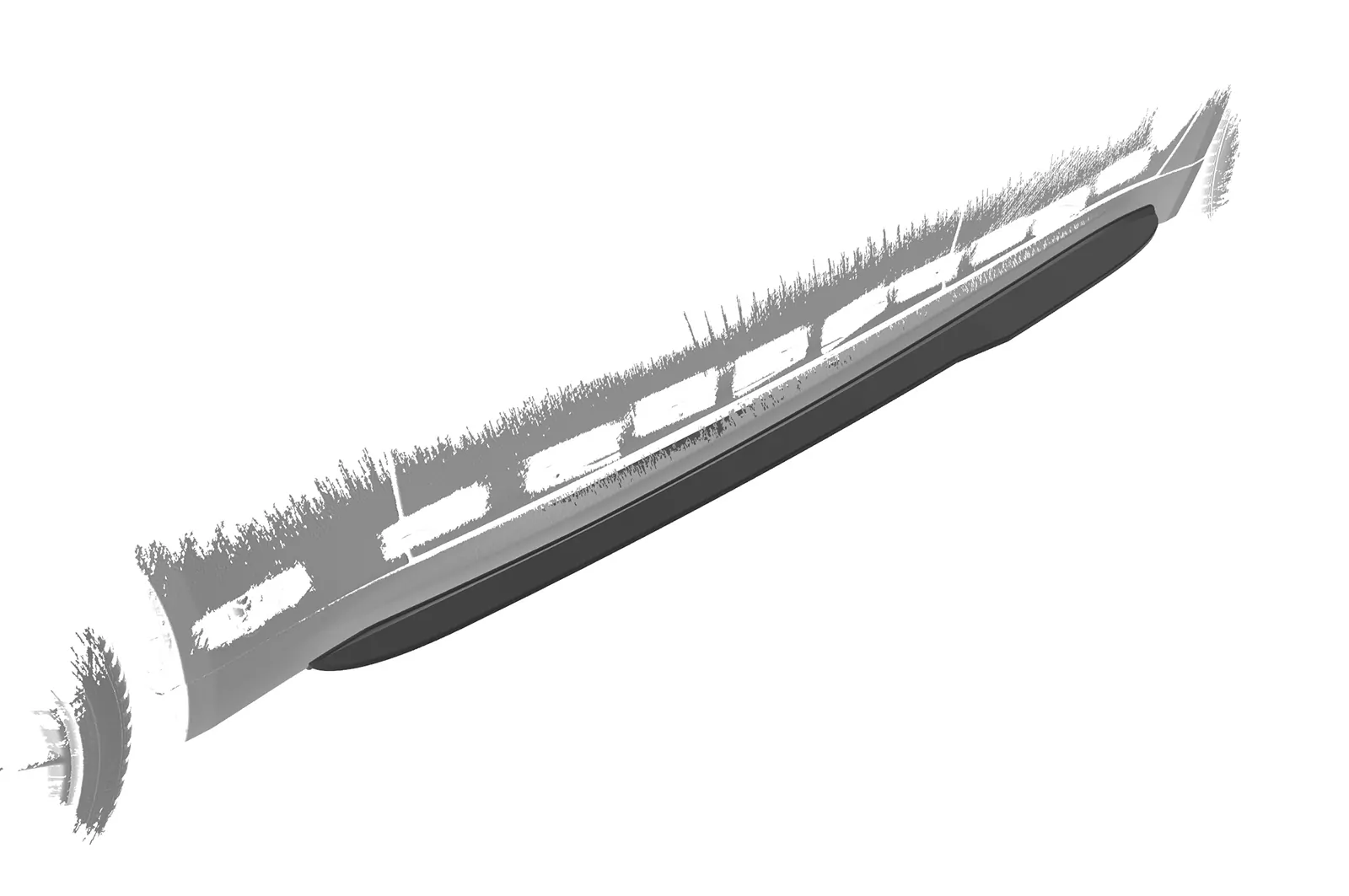 Seitenschweller für Alfa Romeo Giulia (Typ 952) SS567 Schwarz Strukturiert