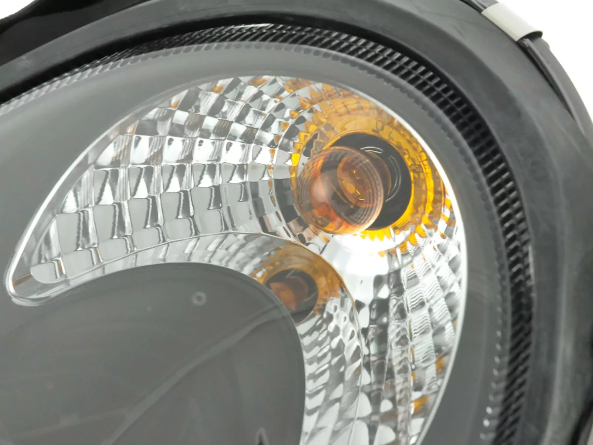 Scheinwerfer Set Mercedes C-Klasse Typ W203 Bj. 00-07 schwarz