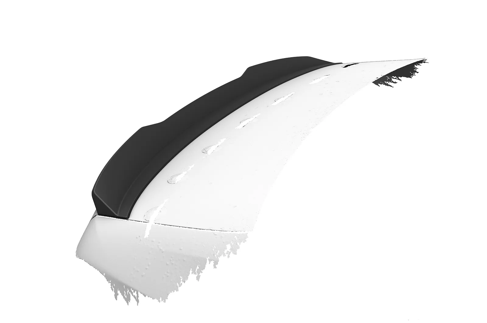 Heckflügel mit ABE für BMW 5er / i5 G60 HF155 Schwarz Strukturiert