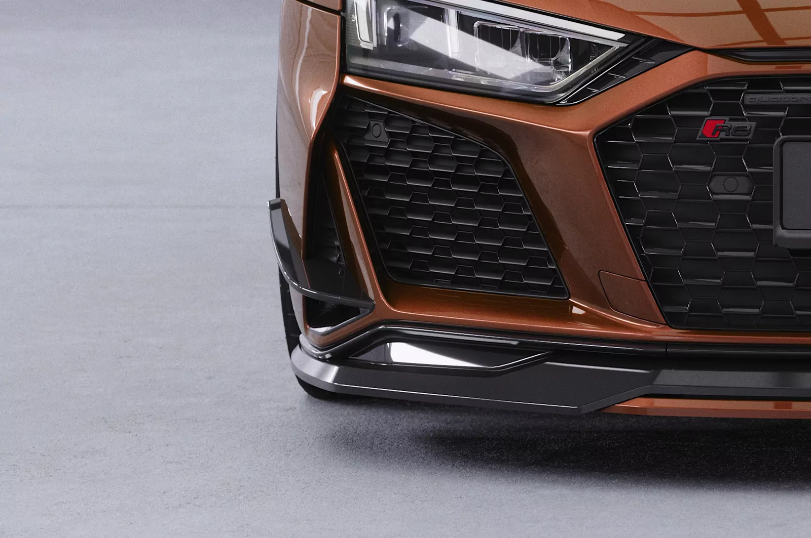 Performance Flaps für Audi R8 (Typ 4S) Facelift FP020 Schwarz Strukturiert