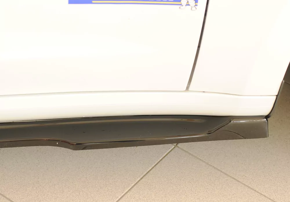 Rieger Seitenschweller rechts ansatz glanz schwarz für Tesla Model 3  (003)  10.23- (ab Facelift)