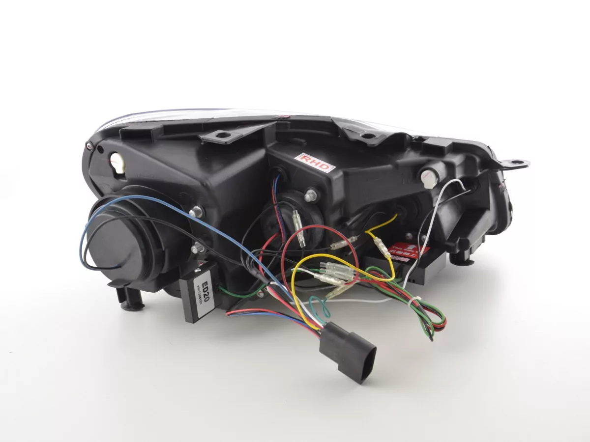 Scheinwerfer Set Daylight LED Tagfahrlicht VW Golf 6 Typ 1K Bj. 08- chrom für Rechtslenker