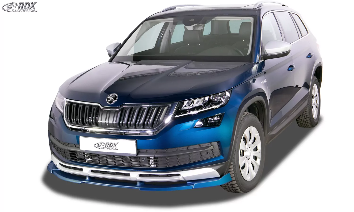 RDX Frontspoiler VARIO-X für SKODA Kodiaq Scout (NS) Frontlippe Front Ansatz Vorne Spoilerlippe