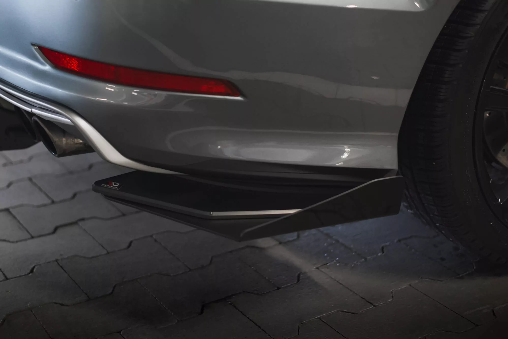 Street Pro Heck Ansatz Flaps Diffusor +Flaps Für Audi S3 Limousine 8V Schwarz Hochglanz