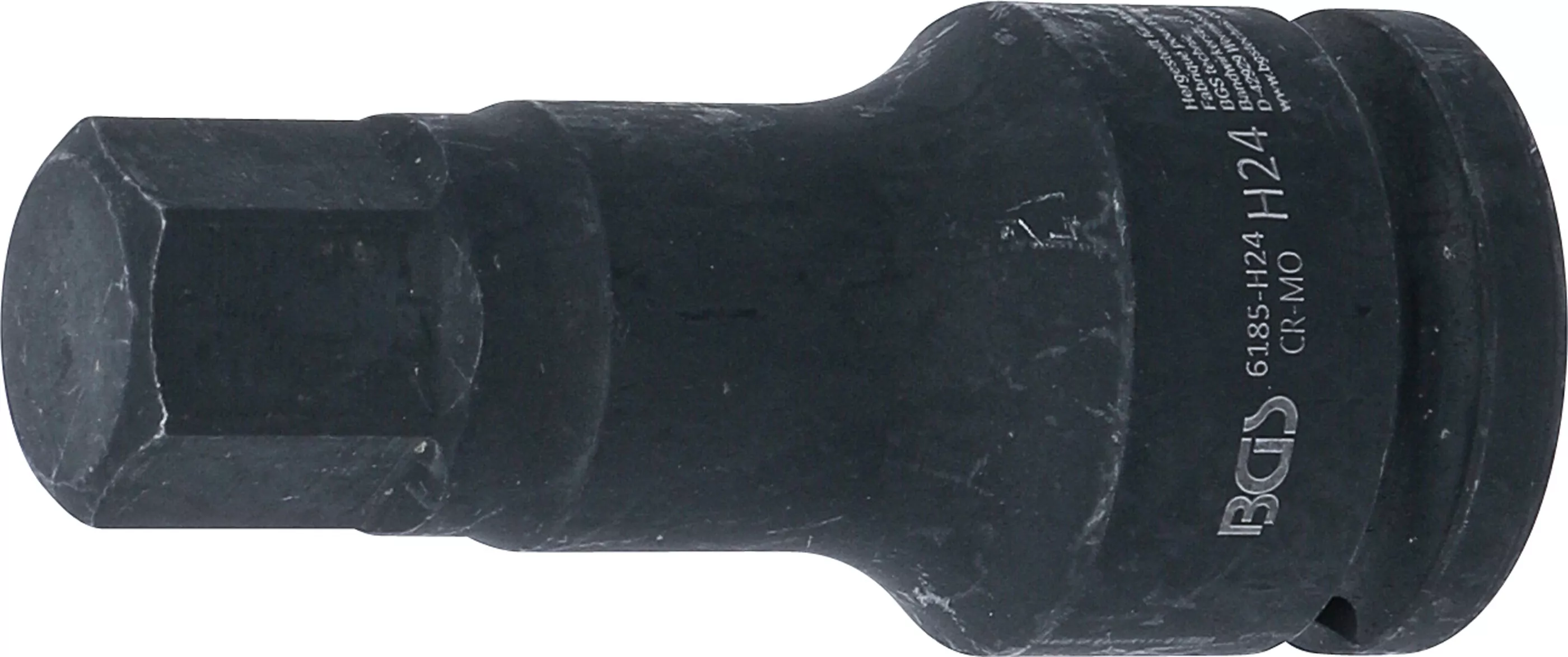 Kraft-Bit-Einsatz | Länge 100 mm | Antrieb Innenvierkant 20 mm (3/4") | Innensechskant 24 mm