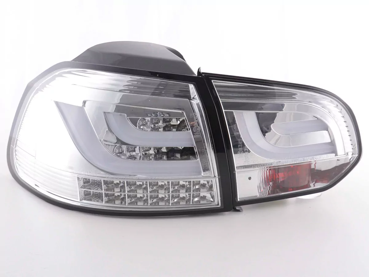 LED Rückleuchten Set VW Golf 6 Typ 1K Bj. 2008-2012 chrom mit Led Blinker