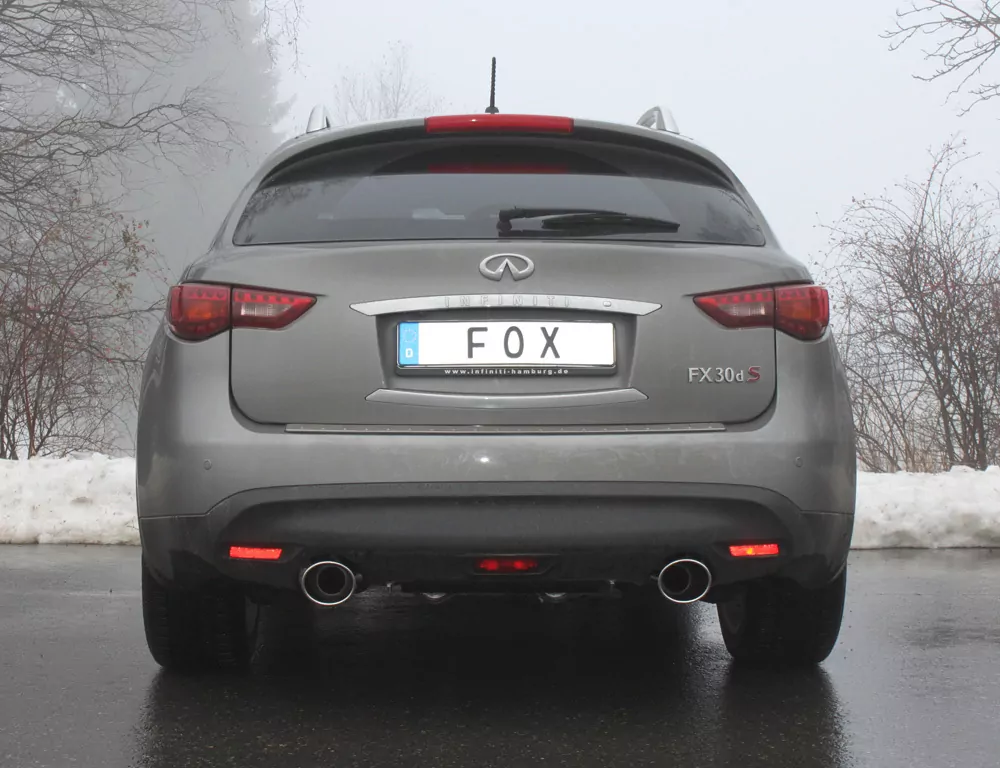 Infiniti FX30d  Endschalldämpfer quer Ausgang rechts/links - 129x106 Typ 32 rechts/links