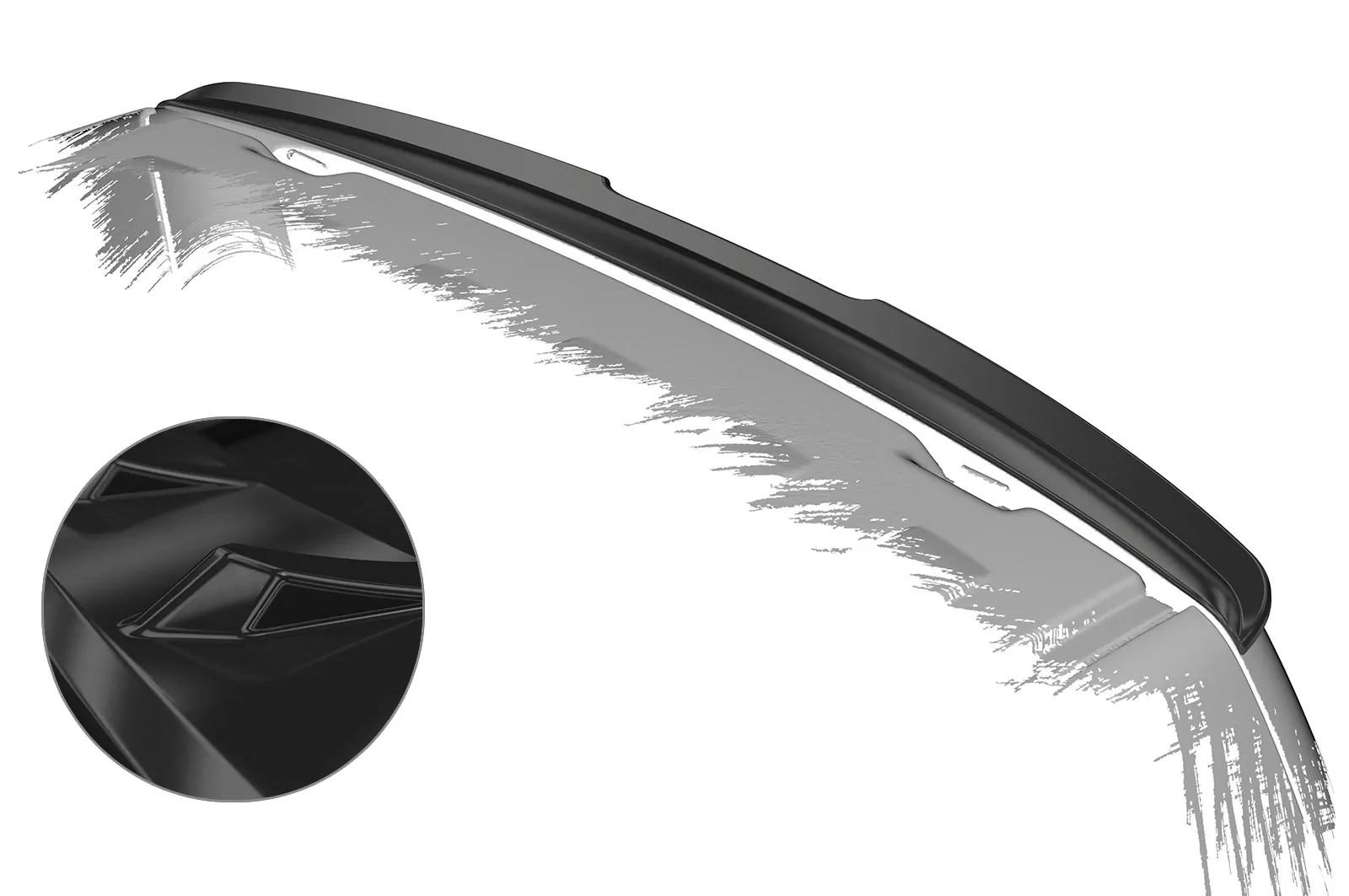 Heckflügel mit ABE für VW T5 Glossy (schwarz hochglanz)