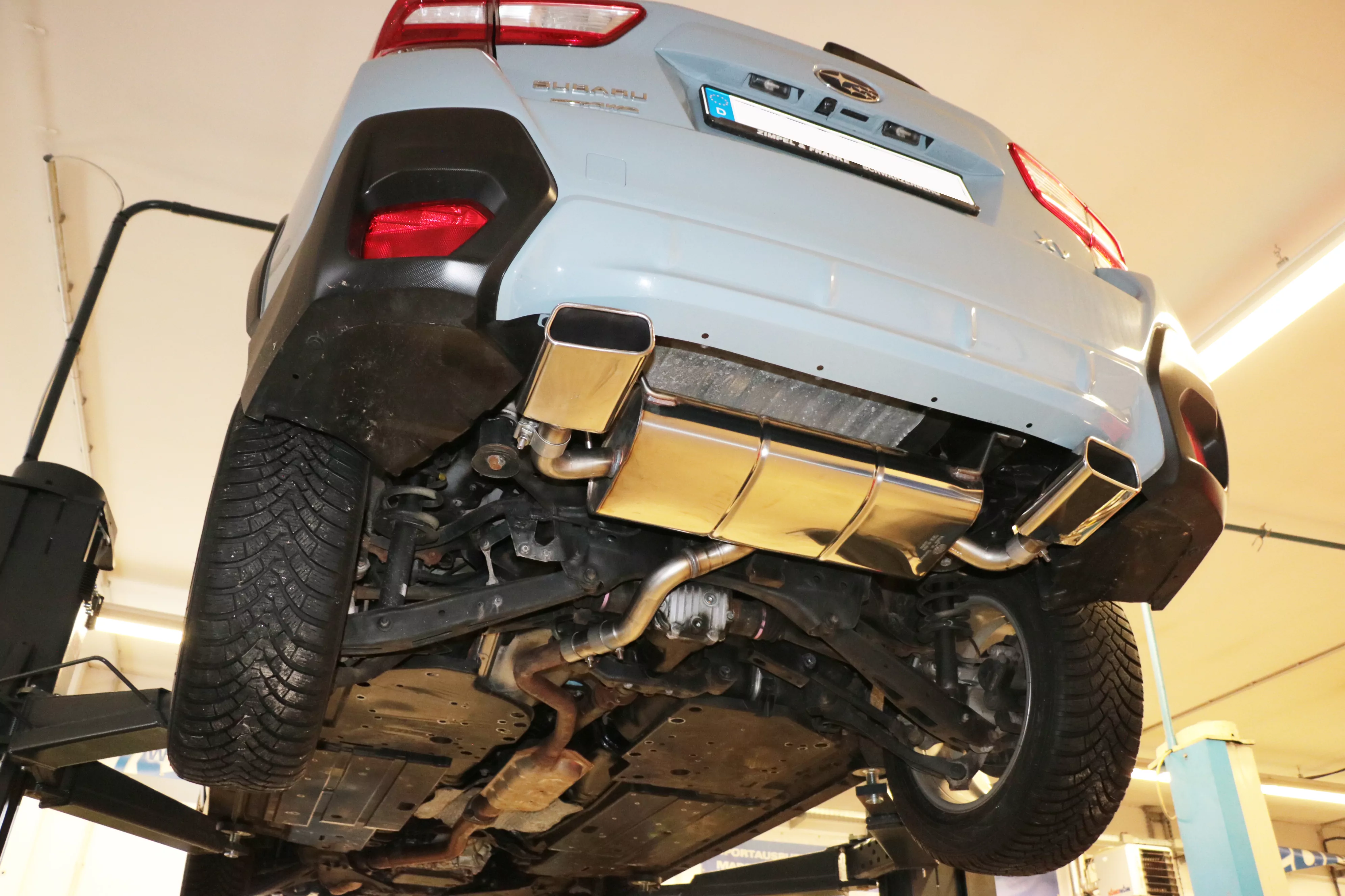 Subaru XV - G5  Endschalldämpfer quer Ausgang rechts/links - 145x65 Typ 59 rechts/links