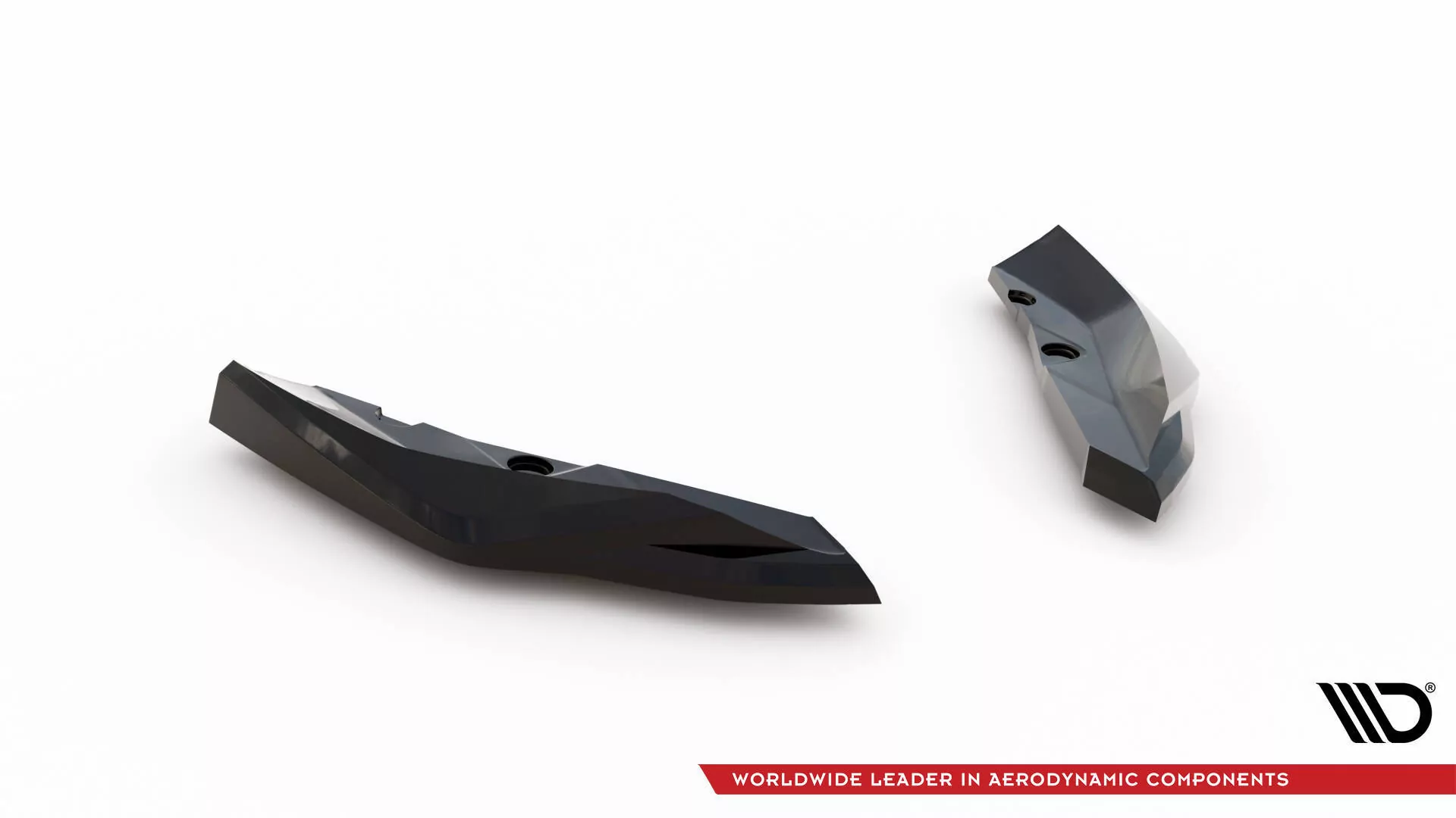 Heck Ansatz Flaps Diffusor V.5 Für BMW M135i F70 Schwarz Hochglanz