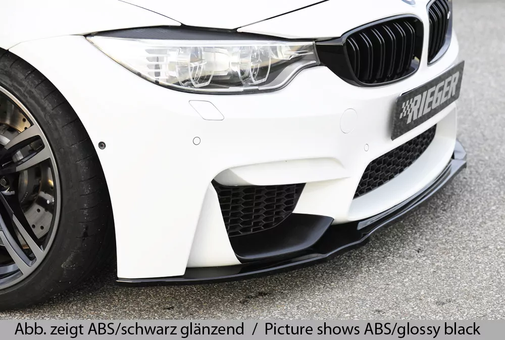 Rieger Spoilerschwert für BMW 4er F82 M4 (M3) | Coupé 01.14- für Frontschürze ohne BMW-Performance Frontaufsatz