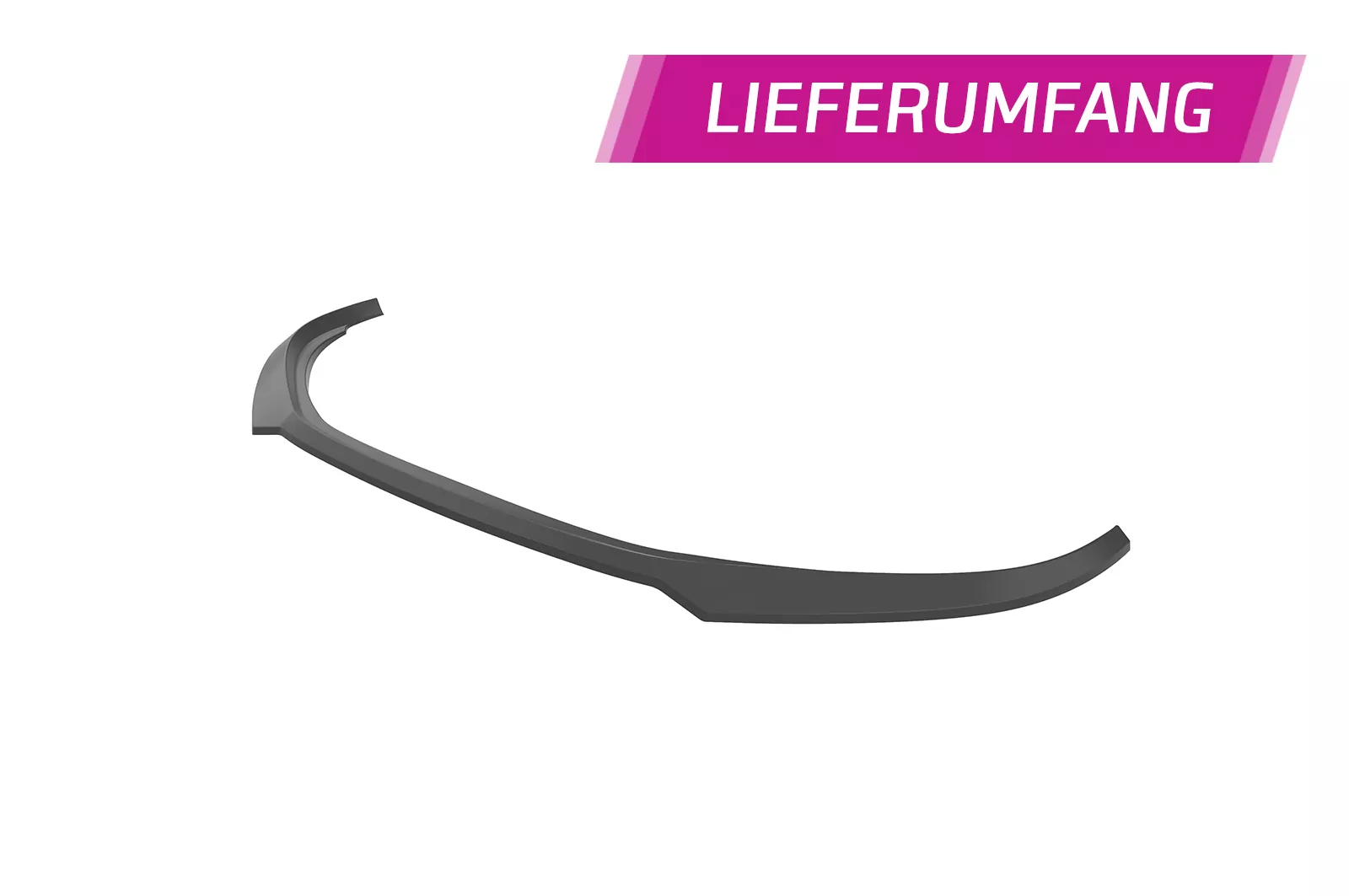 Cup-Spoilerlippe mit ABE für Porsche 718 Boxster 982 / 718 Cayman 982 CSL853 Schwarz Strukturiert